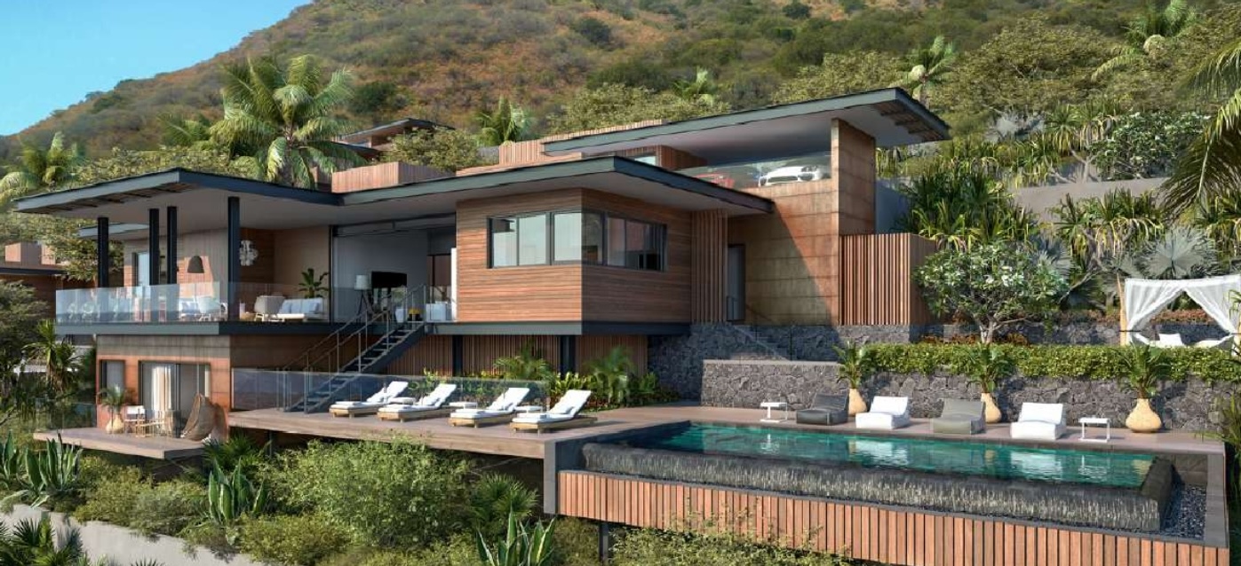Villa à Rivière Noire sur la côte ouest de l'île Maurice